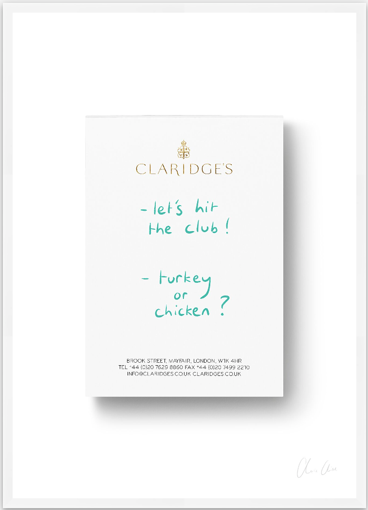 Notepad at Claridge's ii