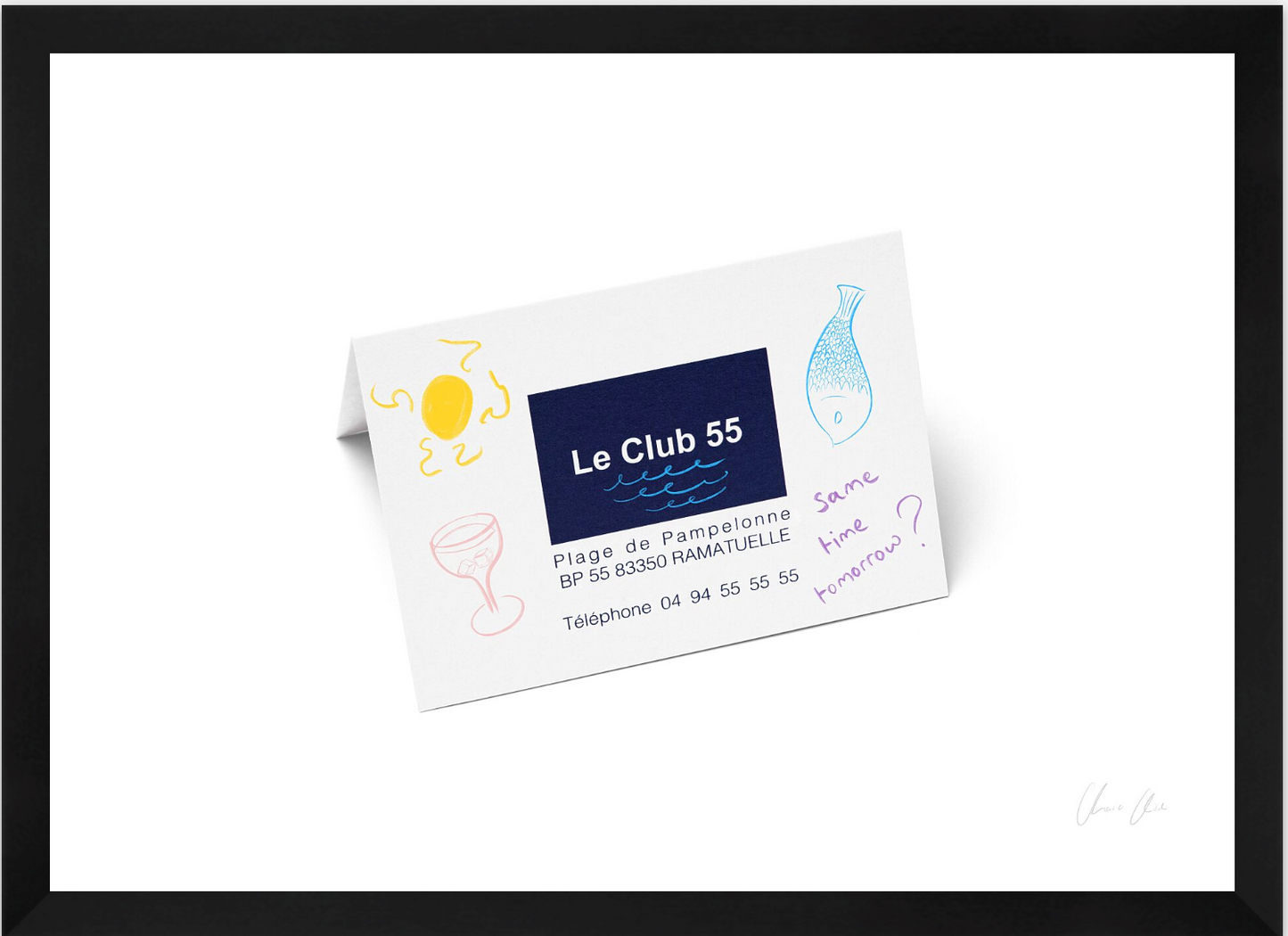 Card at Le Club 55 i