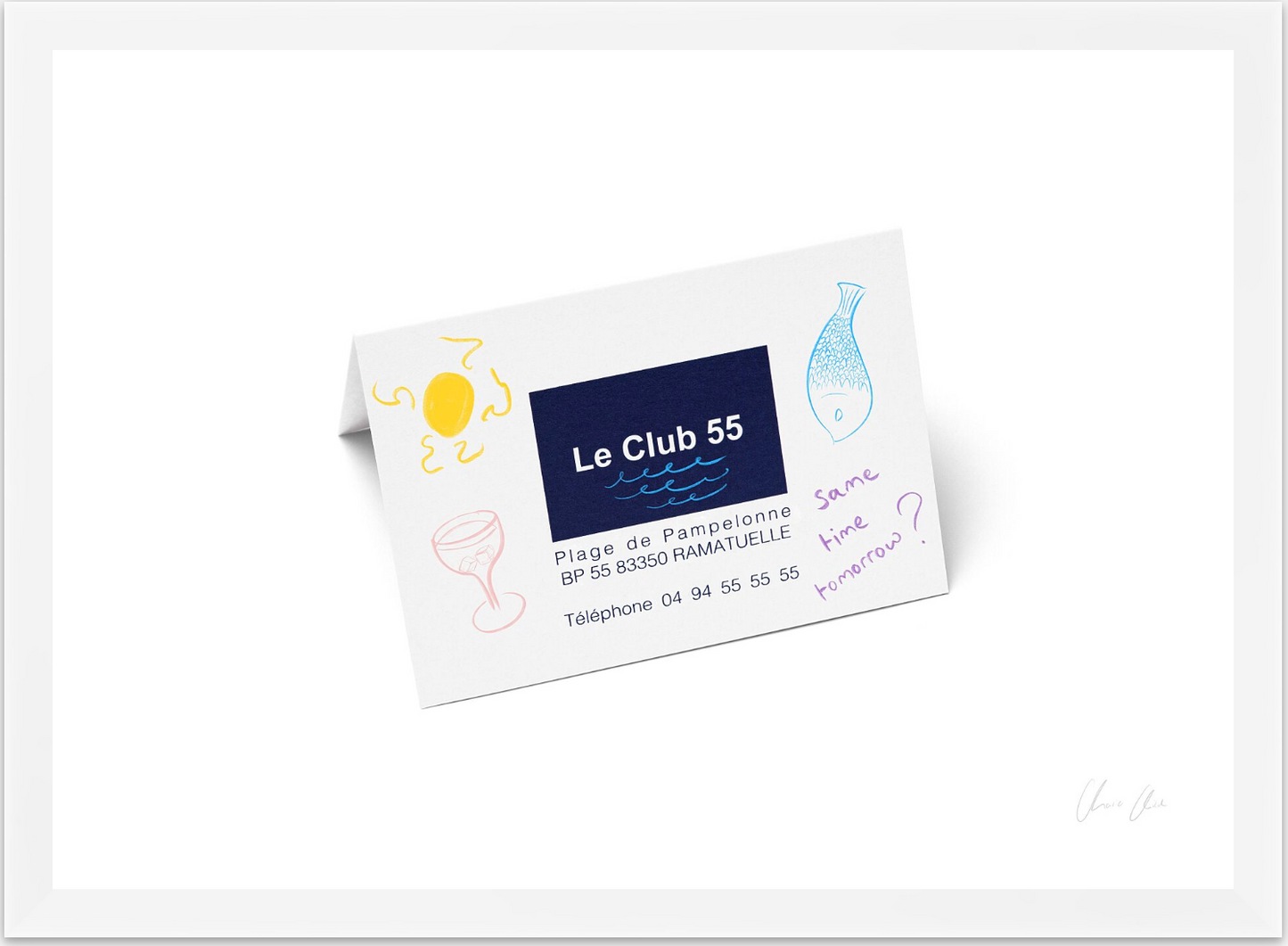 Card at Le Club 55 i