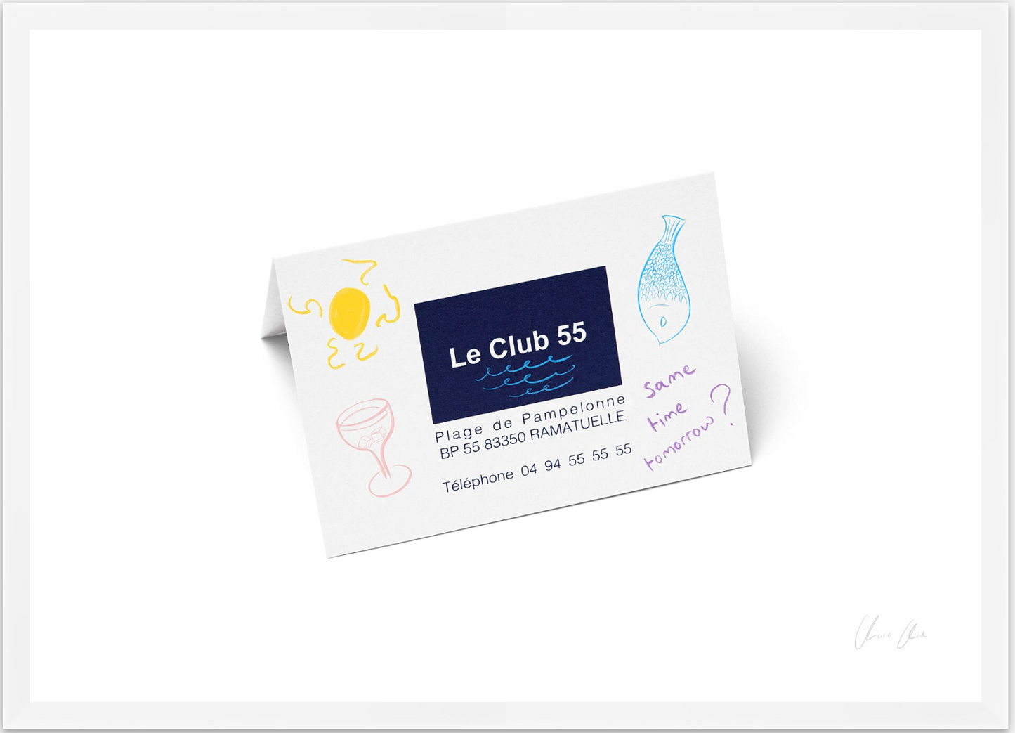 Card at Le Club 55 i