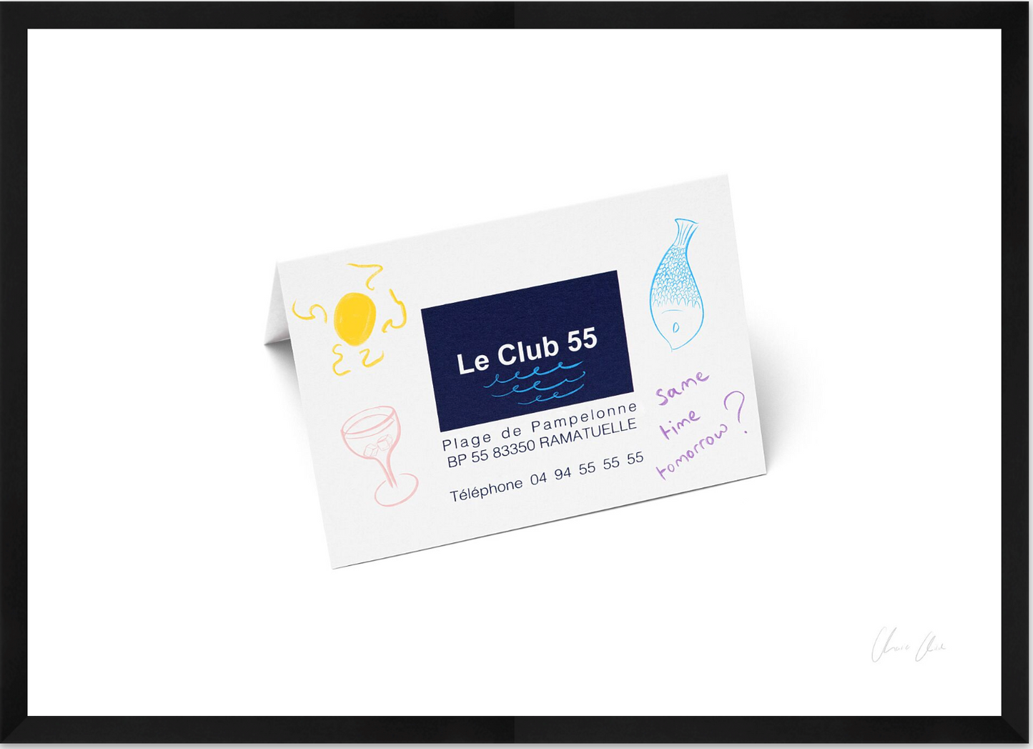 Card at Le Club 55 i