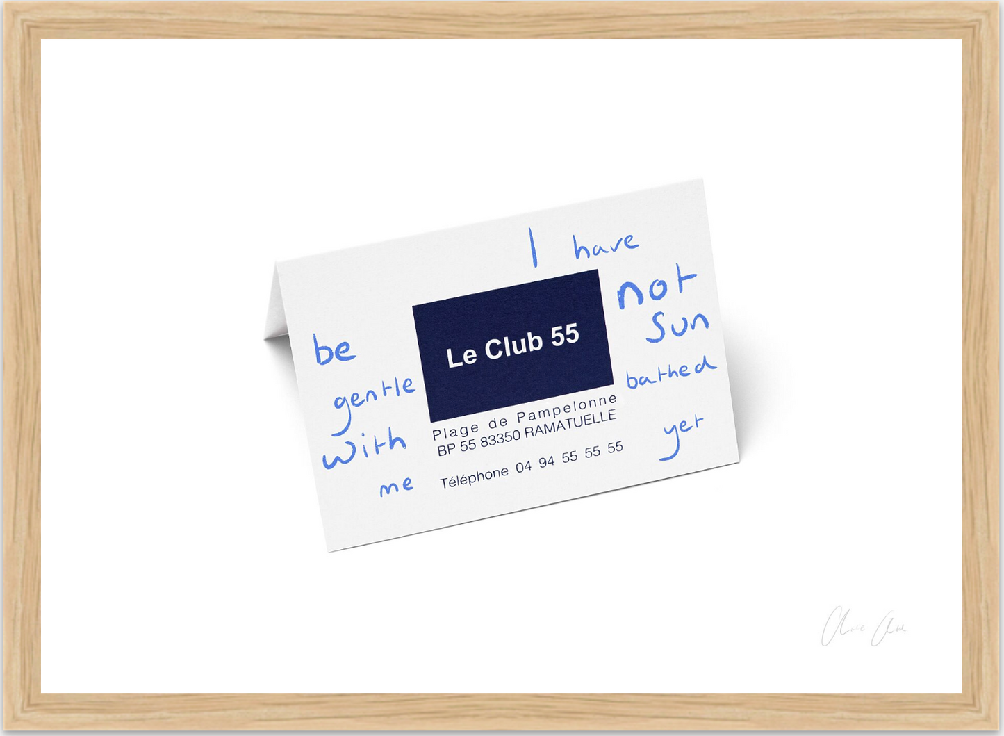 Card at Le Club 55 ii
