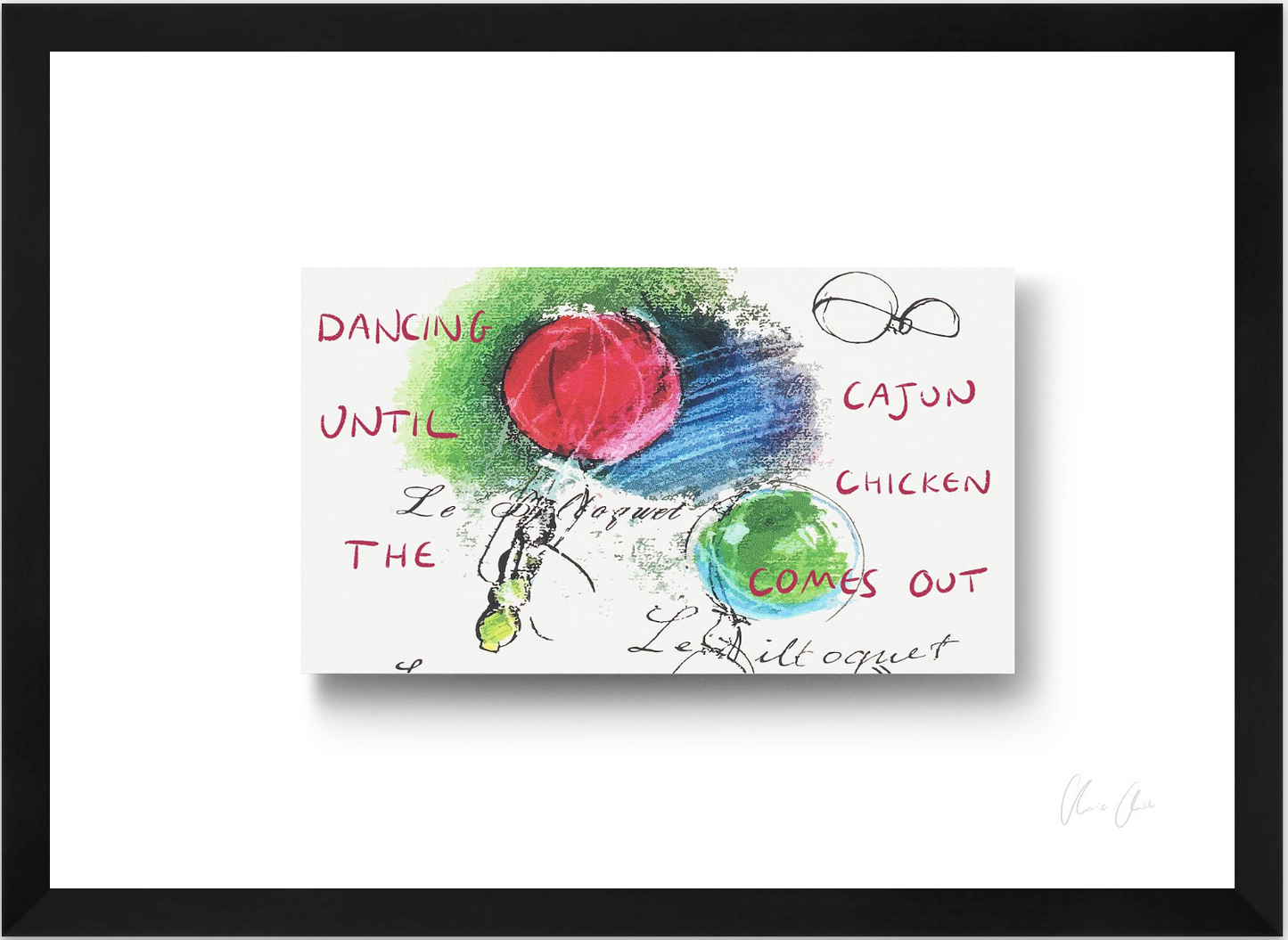 Card at Le Bilboquet