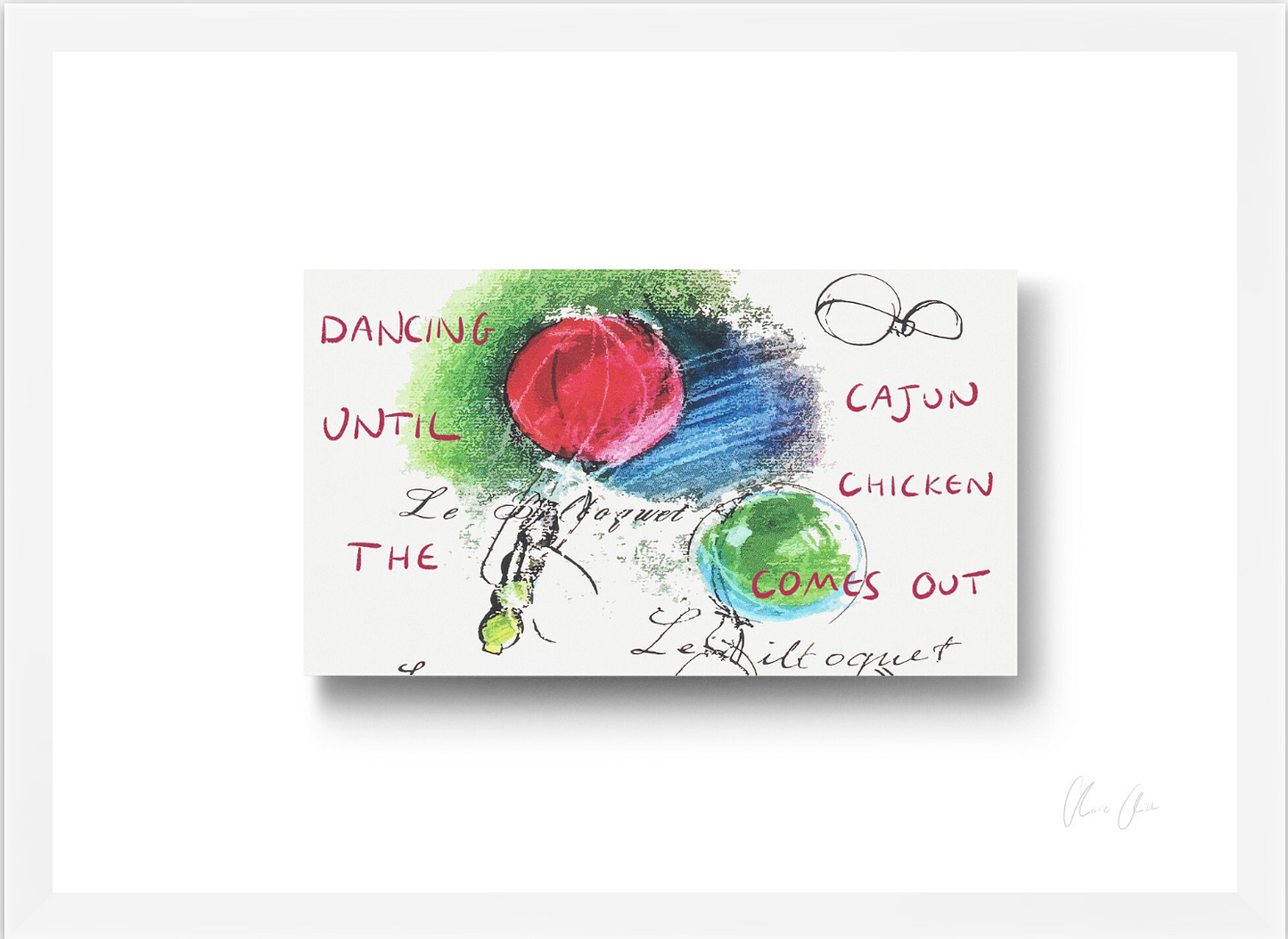 Card at Le Bilboquet