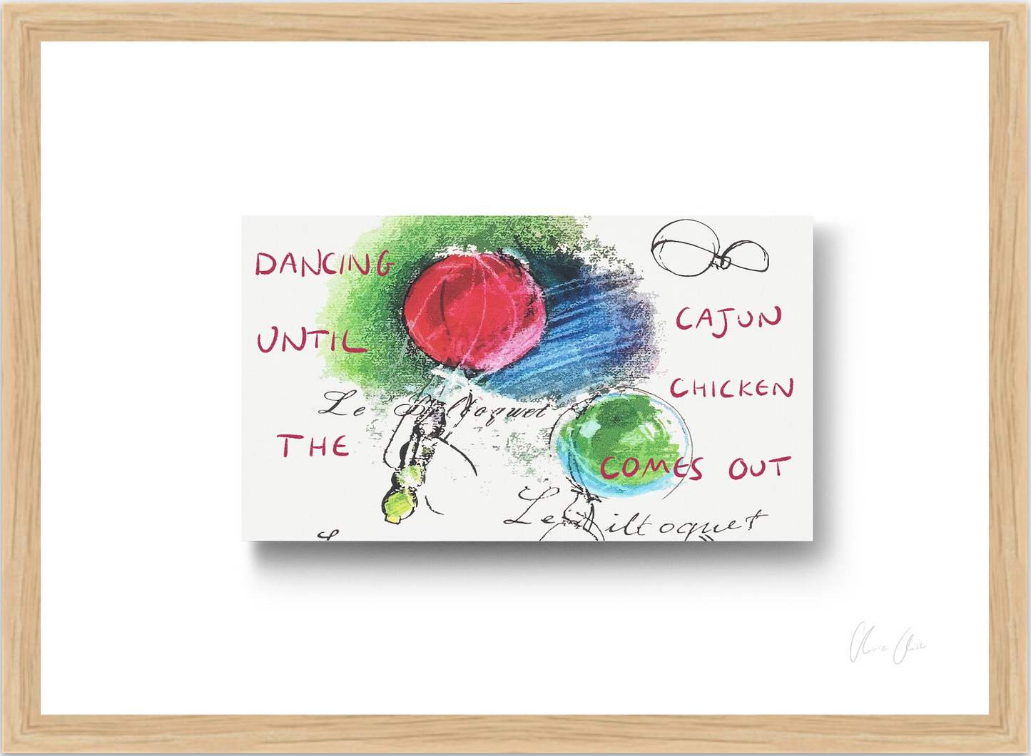 Card at Le Bilboquet