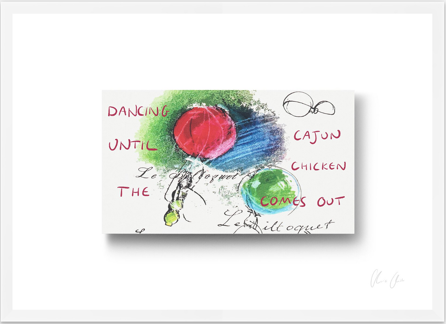 Card at Le Bilboquet