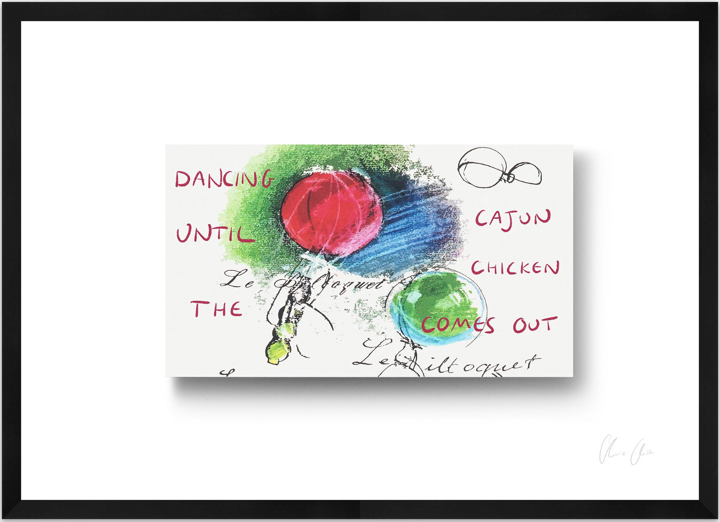 Card at Le Bilboquet