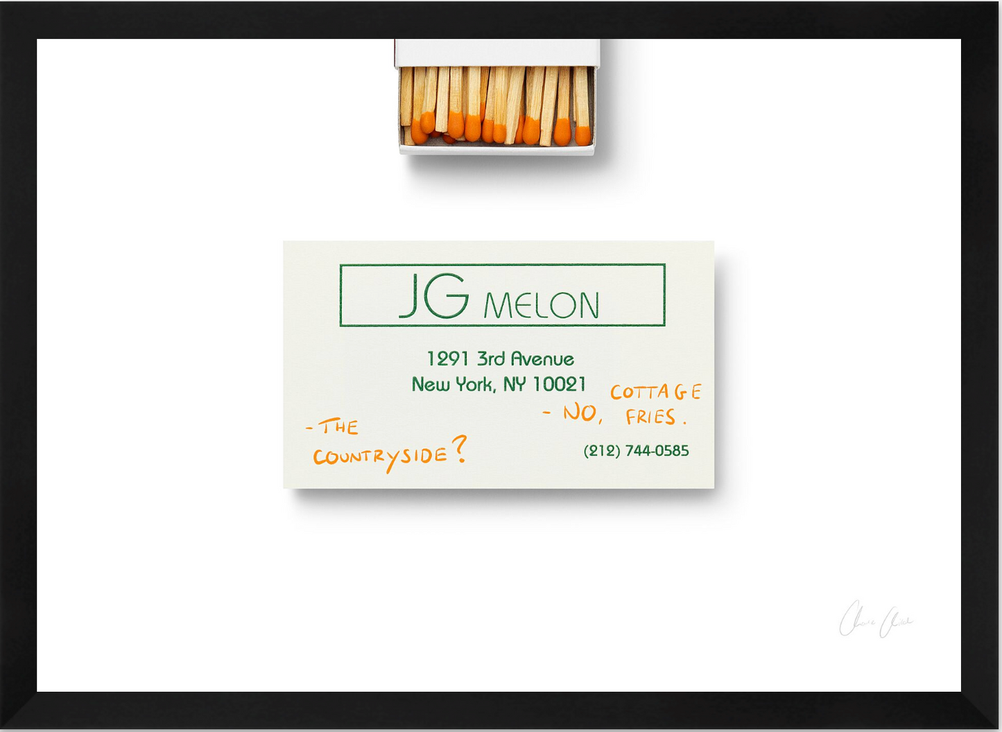 Card at JG Melon ii