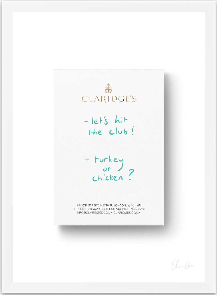 Notepad at Claridge's ii