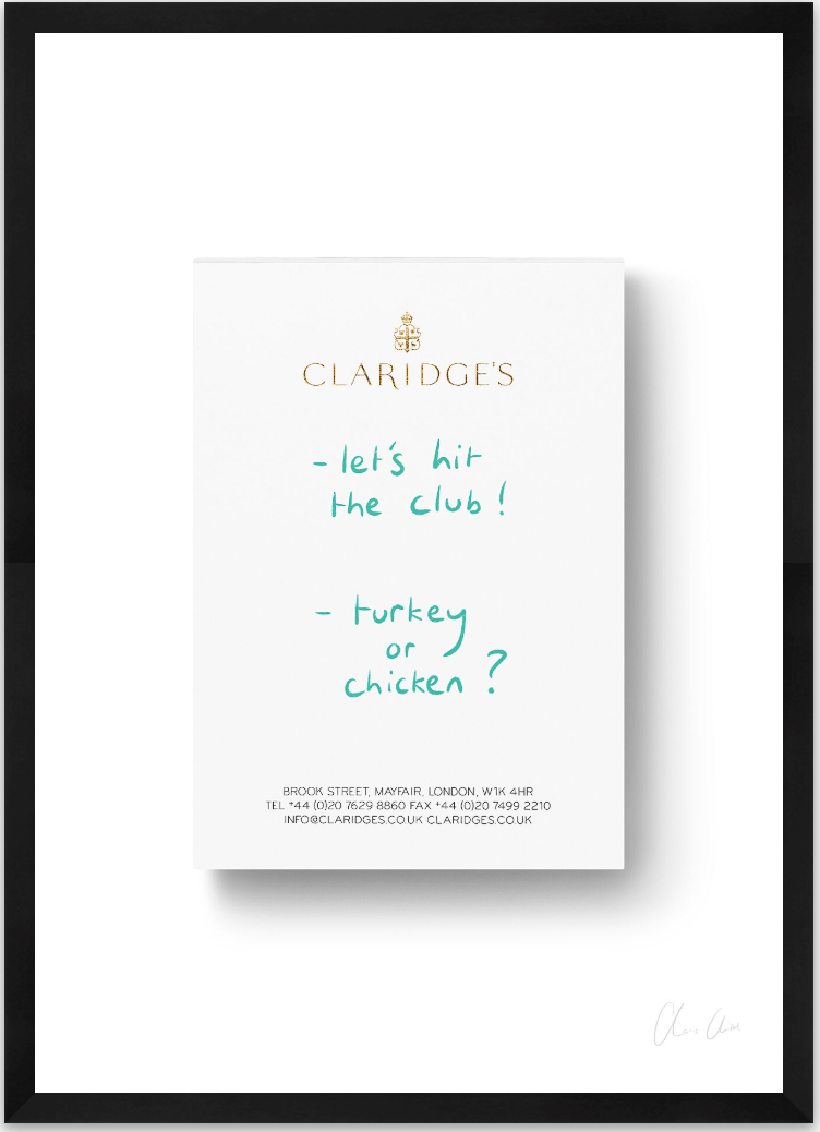 Notepad at Claridge's ii