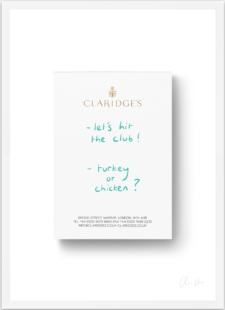Notepad at Claridge's ii