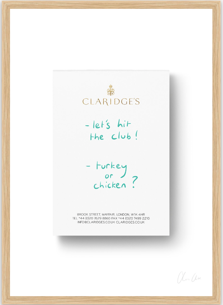 Notepad at Claridge's ii