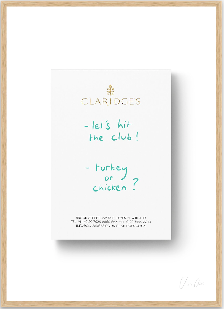 Notepad at Claridge's ii