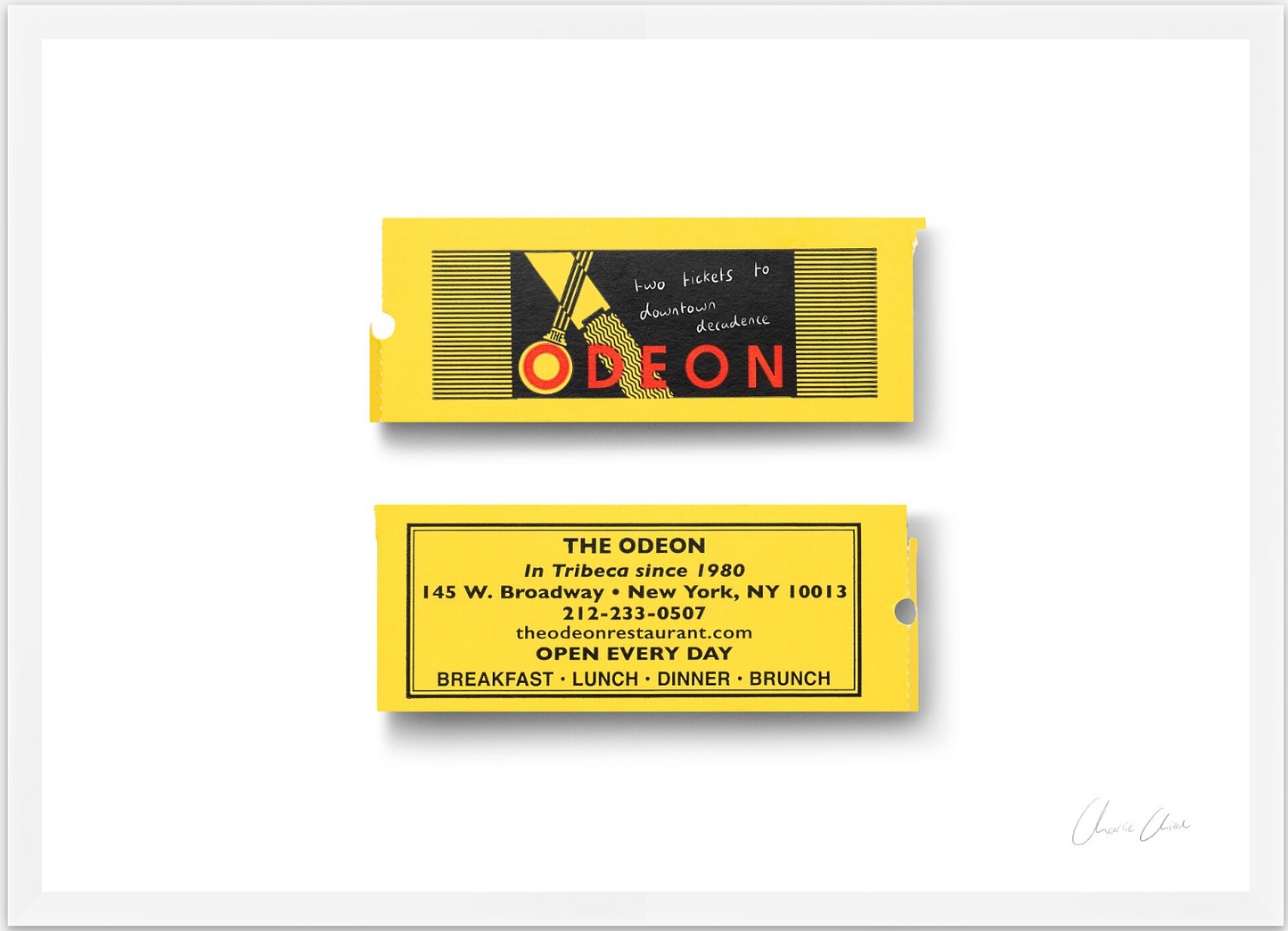 Stubs at The Odeon