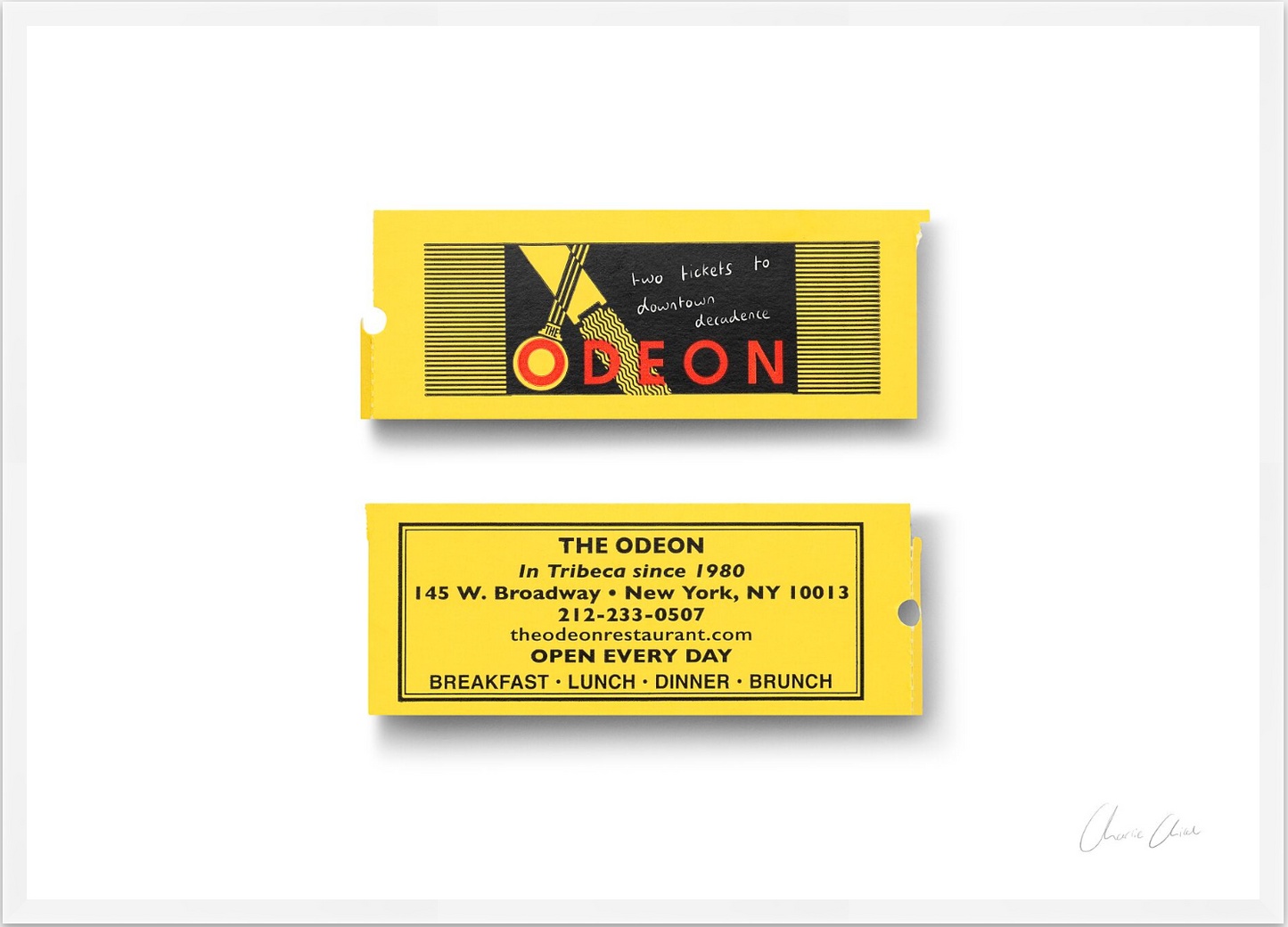 Stubs at The Odeon