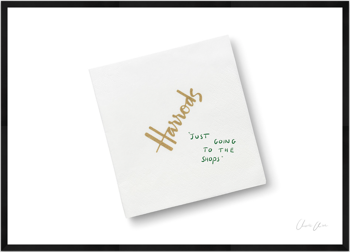 Napkin at Harrods