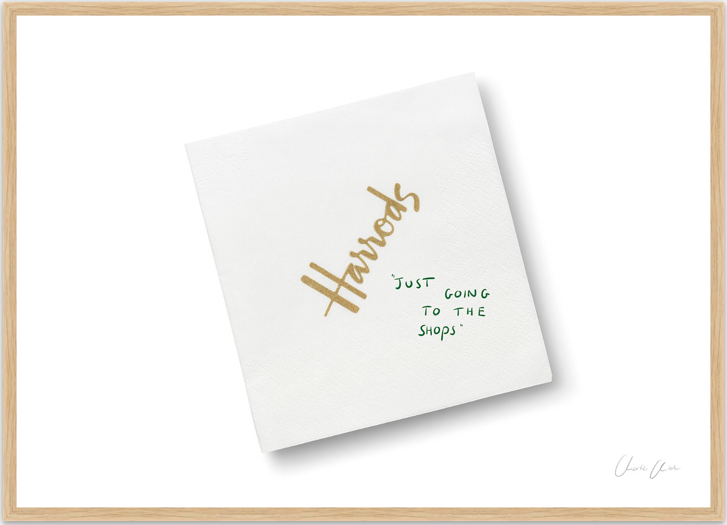 Napkin at Harrods